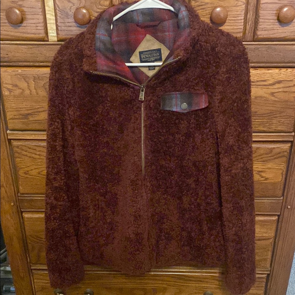 Pendleton Burgundy Fleece Jacket